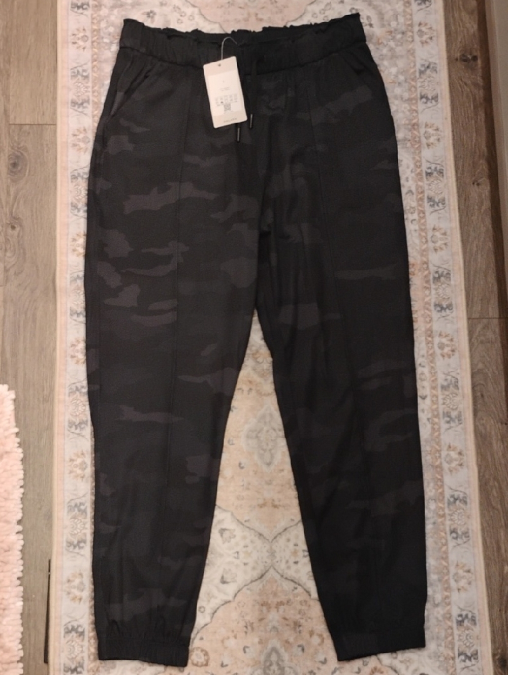 Women's Black Camo Jogger Pants -